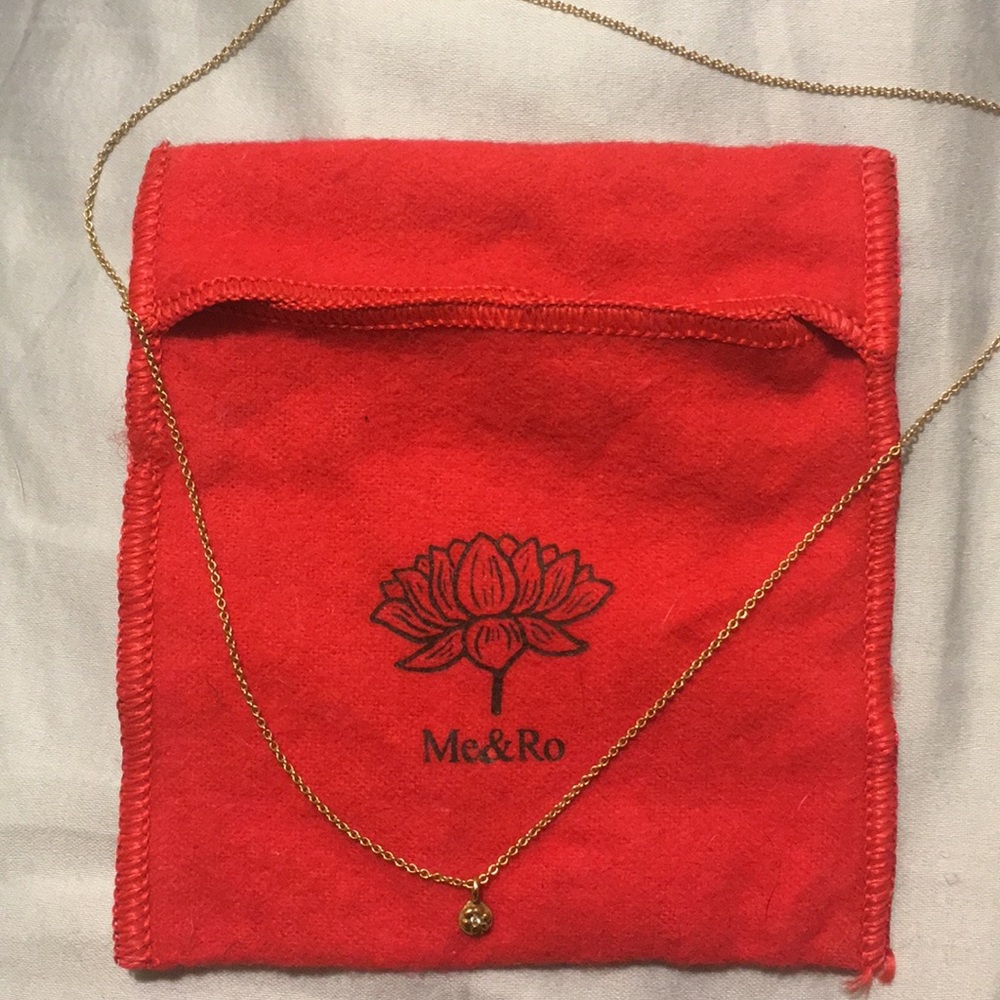 🌸 Delicate Me & Ro 14k Gold Diamond Necklace 🌸